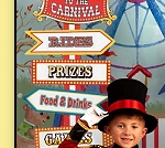 Big Top Circus and Carnival Directional Sign