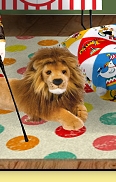 Circus Floor Pillow  Lion Plush Stuffed Animal 