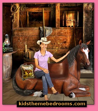 Horse Bench Sculpture horse bedroom decor