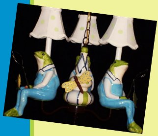 Fishing Frogs Chandelier Fishing Frogs lighting Frog Decor Frog bedroom decorations