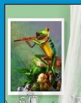  froggy wall art frog posters frog art prints  frog wall art  frog pond Framed Canvas