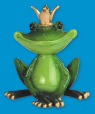 frog prince statue King Frog Statue Frog with Crown Decoration frog Figurine frog room accents
