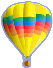Hot Air Balloon - Peel and Stick Wall Decal yellow