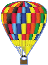 Hot Air Balloon Illustration - Peel and Stick Wall Decal
