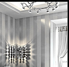 Vertical Stripes Wallpaper  glam lighting glam bedroom ideas