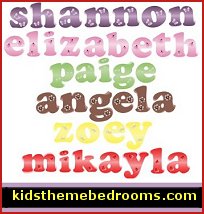 Alphabet Letter Initial Wall Sticker  Decal Letters for Children's, NurseryBaby's Room Decor