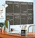 Create your own blackboard on any wall of the classroom in a snap with this set of four, 9" x 12" peel and stick blackboard panels. 