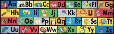 Learn ABC's and pictures that correspond with the Let's Learn ABC's Alphabet Rug. 