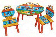 Lovely kids furniture set inspired by Elmo Sesame Street Furniture