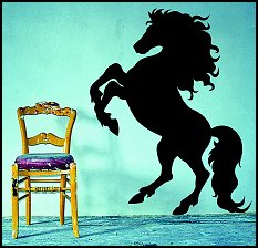 Horse Wall Decal Sticker Country Cowboy Equestrian Horses Kid Decal Sticker Wall Girl Boy Fairytale Beautiful Animal Cool