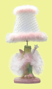 Ballerina Fairy Frog Lamp Childrens Lighting girls frog room decor frog table lamp