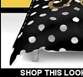 Black White Polka Dot with Gold "M" Monogram Comforters  
