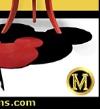 Mickey Mouse Rug, - Mickey's Ears
