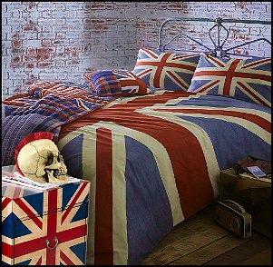 Add a modern flourish and some much-needed storage space to any room in your house with this United Kingdom flag-themed trunk. This trunk features one large sliding drawer and an additional top storage compartment.  union jack bedding-union jack bedding-union jack bedding-