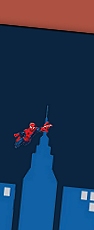 Superhero City Wall Decals  city wallpaper mural  Spiderman On The Wall mural decal stickers