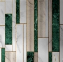 Modern Abstract Green Geometric Marble stripes wallpaper mural striped bedroom walls striped wallpaper