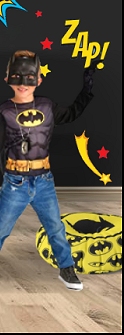 batman costumes Pow Zap Boom Wall Decals DC Comic Super Hero room decor  superhero-themed room wall decor