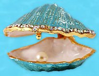 Seashell trinket box seashell design Painted Seashell Trinket Box Seashell Covered Jewelry Trinket Box Treasure Box